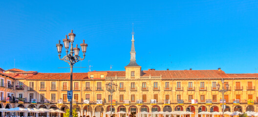 Leon historical center, Spain, HDR Image