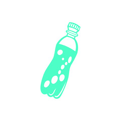 Vector image of a water bottle
