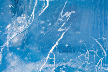 Naklejka premium Ice texture with different patterns