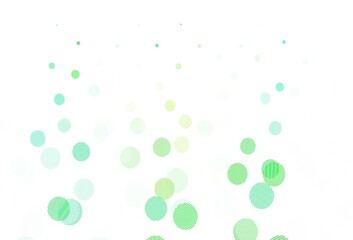 Light Green vector pattern with spheres.