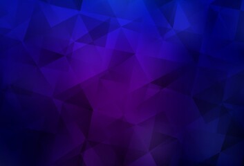 Fototapeta premium Dark Purple, Pink vector polygonal background.