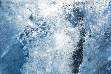 Ice texture with different patterns