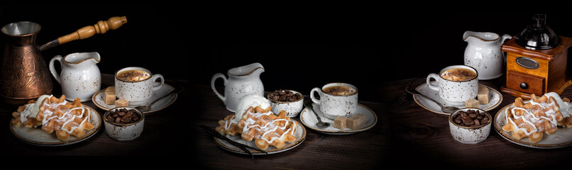 Still life with coffee for splashback