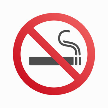 No smoking vector icon illustration