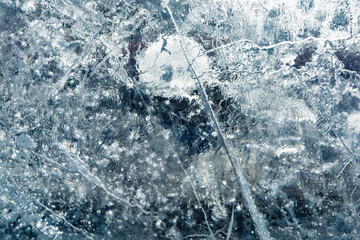 Ice texture with different patterns