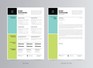 Professional Resume/CV And Cover Letter Template Design	