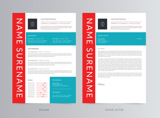 Professional Resume/CV And Cover Letter Template Design	