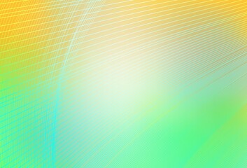 Light Green, Yellow vector blurred shine abstract texture.