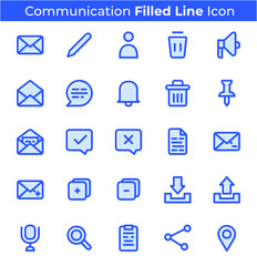 This is a communication design theme icon that is second, this design icon is suitable for the purpose of making communication-themed website applications