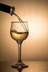 wine glass and wine