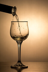 wine glass and wine