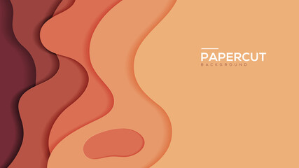 papercut colorful abstract background Eps10