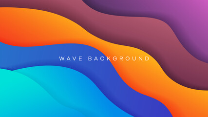 Wave liquid colorful background Eps10