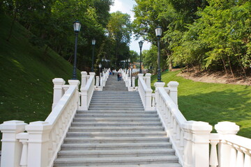 Staircase near the column of the Magdeburg Law in Kiev
