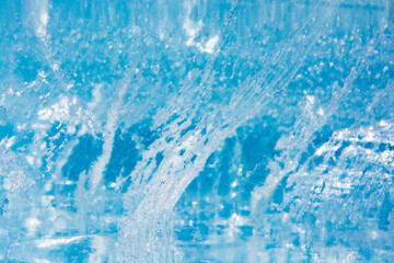 Ice texture with different patterns