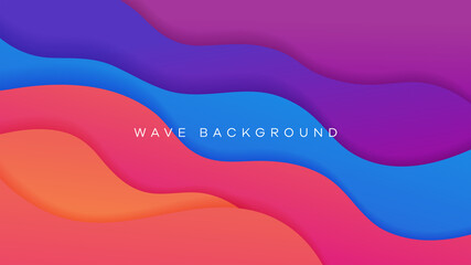 Wave liquid colorful background Eps10