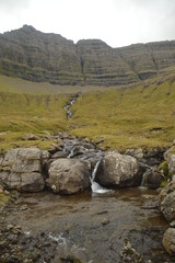 The stunning and dramatic coast and mountains on the Faroe Islands