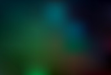 Dark Green vector abstract blurred background.