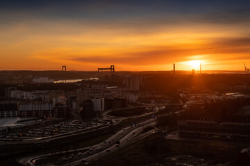 Fototapeta na wymiar Sunset in Gothenburg