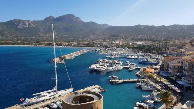 Port of Calvi, North of Corsica, France