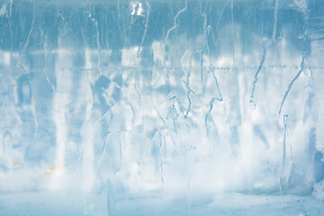 Ice texture with different patterns