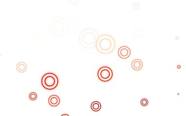 Light Red vector template with circles.
