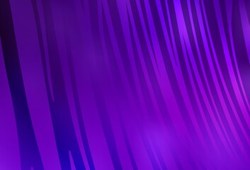 Dark Purple, Pink vector texture with curved lines.