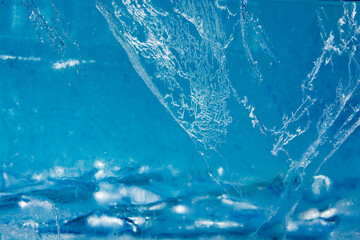 Ice texture with different patterns