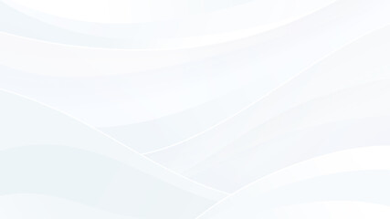 Modern abstract white and gray background with smooth lines and waves