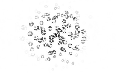 Light Gray vector pattern with spheres.