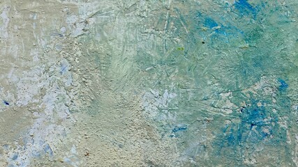 blue paint on the wall