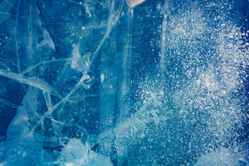 Ice texture with different patterns