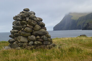 The dramatic coast and mountain landscapes of the Faroe Islands