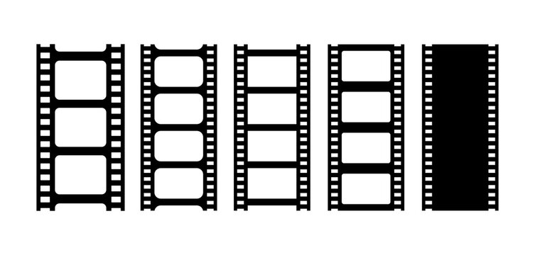 Negative reel and film stip icon