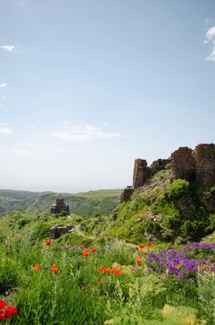 Mesmerizing view of the Amberd Antarut in Armenia