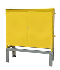 yellow metal box for gas equipment