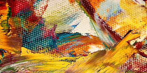 Colorful abstract background wallpaper. Modern motif visual art.  Mixtures of oil paint. Trendy...