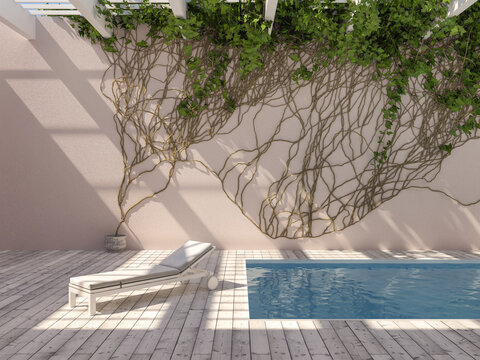 Rooftop Swimming Pool With Tree