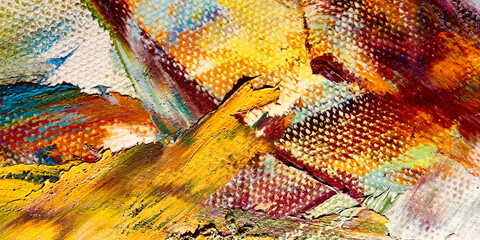 Colorful abstract background wallpaper. Modern motif visual art.  Mixtures of oil paint. Trendy...