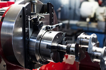 Fototapeta na wymiar Industrial restoration of machine parts.