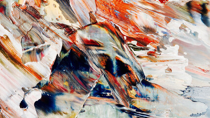 Colorful abstract background wallpaper. Modern motif visual art.  Mixtures of oil paint. Trendy...
