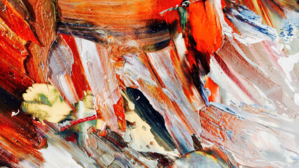 Colorful abstract background wallpaper. Modern motif visual art.  Mixtures of oil paint. Trendy...