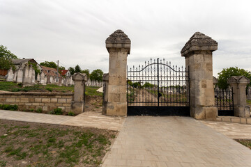 Fototapeta premium Old cemetery in Zsambek, Hungary