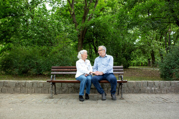 Never ending love between a senior couple caught by the eye of camera