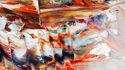 Colorful abstract background wallpaper. Modern motif visual art.  Mixtures of oil paint. Trendy...