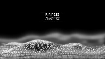 Big Data Analytics black technology background. Coding and programming. Internet technology background. Web storage black digital backdrop. Programming network analytics, coding software and cloud