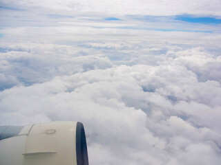 Cloud to stare at in the middle of a trip from the plane of airplane