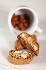 Italian almond biscuits cantuccini