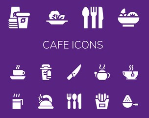 cafe icon set