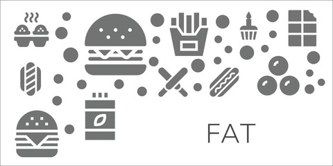 fat icon set
